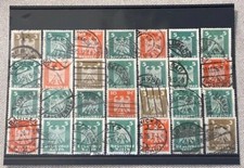 #5 Beau lot de timbres Reich allemand série de timbres francs New Reichsadler 355-357