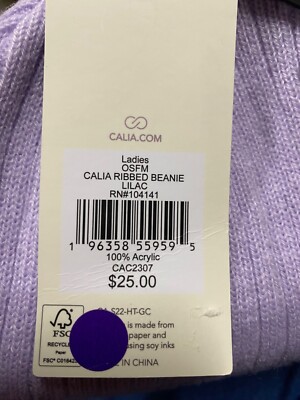Ｋ.T.C Calia Women's Ribbed OSFM Beanie One Size NWT | eBay