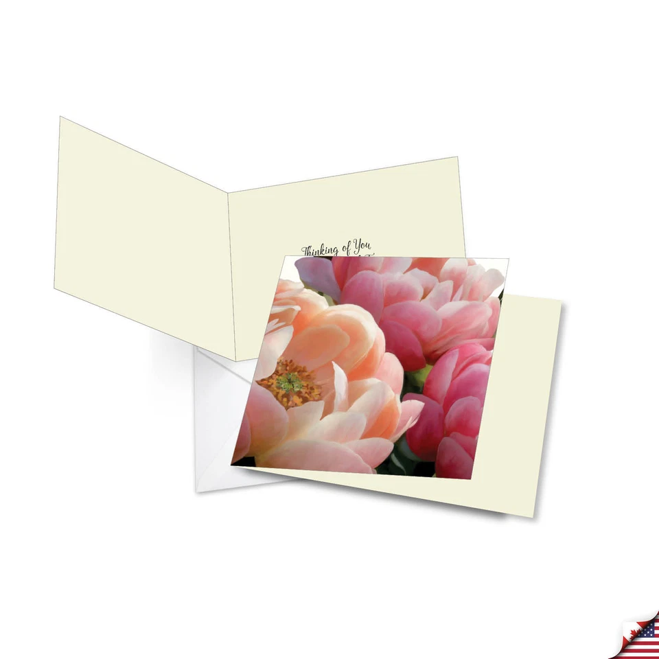 12 cartões de simpatia sortidos (2 designs, 6 cada) - Peony Passion MQ4606SMG-B6x2 - Imagem 3 de 4