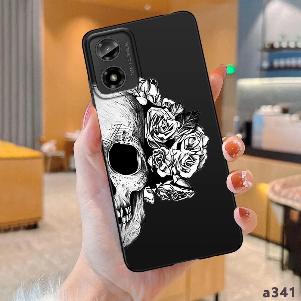 Skull Print Rubber Phone Case for Motorola Moto G Stylus G Power G Play  