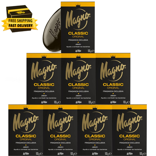 Soap 3.5 Oz La Toja. Classic Black 8 Pack