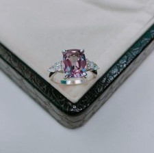 Alexandrite Ring, 925 Sterling Silver , Cushion Ring Color Change Stone Ring