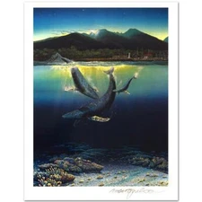 Robert Lyn Nelson "Two Worlds" Signed Limited Edition Mixed Media Art