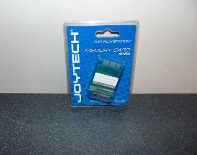 Joytech PlayStation 1 4MB Memory Card Clear Blue für Sony PS1 Retro Gaming - sehr guter Zustand