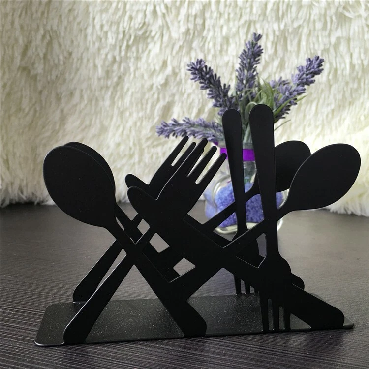 PORTA TOVAGLIOLI SALVIETTE DA TAVOLA IN METALLO VERNICIATO PORTATOVAGLIOLI - Immagine 2 di 4