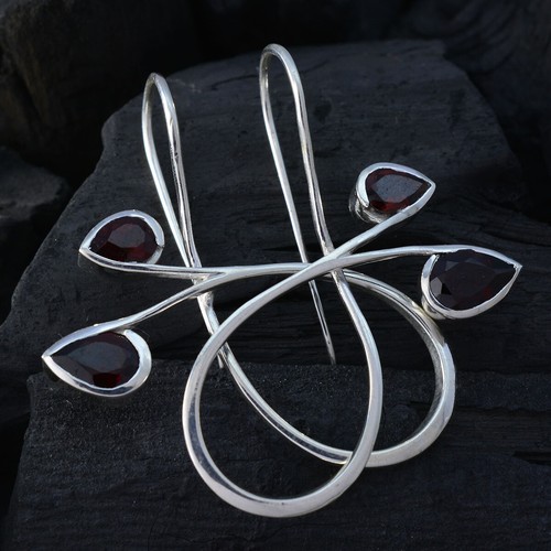 Superb Earring Peridot Earring Anniversary Jewelry Homemade Silver Earring US - Picture 9 of 17