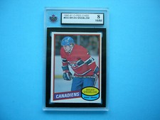 1980/81 O-PEE-CHEE NHL HOCKEY CARD #304 BRIAN ENGBLOM KSA 8 NM/MINT SHARP+ OPC