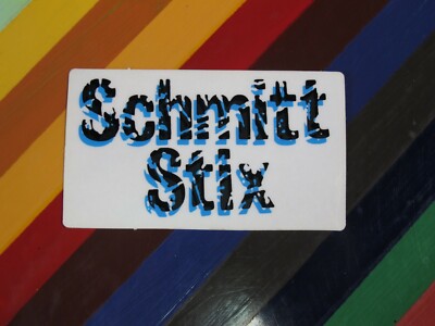 vtg 1980s Schmitt Stix skateboard sticker - Nolder, Howell, Lopes