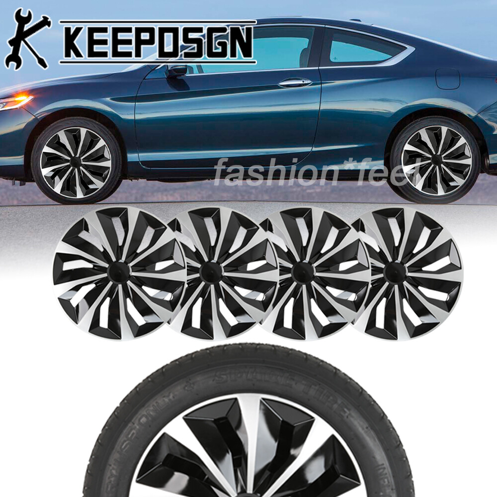16 Inch Silver Black Wheel Rim Covers Set of 4 for Honda Accord