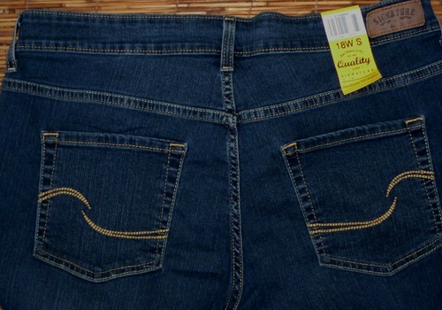 LEVI STRAUSS "SIGNATURE" PLUS JEANS DONNA DENIM ELASTICIZZATO DRITTO MODERNO NUOVO - Foto 6 di 6