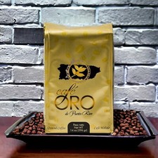 CAFE ORO Ground Coffee From Puerto Rico Bagged, One 14 Ounce package.