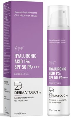 DERMATOUCH Hyaluronic Sunscreen Hydrating Ultra Light Aqua Gel With SPF 50 PA+++