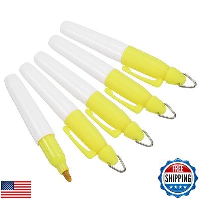 PATIKIL Mini Permanent Markers, 5 Pack Golf Ball Marker Pen with Keychain Cli