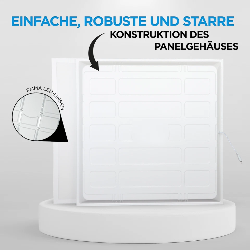 6x LED Panel 62x62 Deckenleuchte Deckenlampe Deckenpanel Panele Einbau - Bild 3 von 4