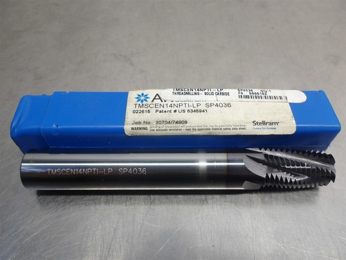 1 NEW! ATI Stellram 35/64" Carbide Threadmill 5/8" Shank TMSCEN14NPTILP SP4036