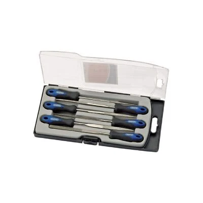 Draper 1x Files 6 Piece 150mm Soft Grip Diamond Needle File Set Tool 47817