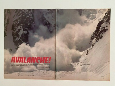 Avalanche Pakistan Among The Most Destructive Forces Vintage 1982 Magazine Photo