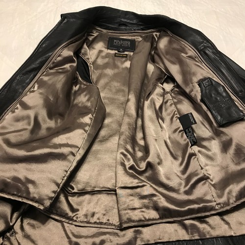 Wilsons Leather Black leather jacket Medium with Thinsulate - Picture 3 of 7