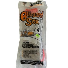 Vtg Seneca Red Jacket Blizzard Socks Mens 10-13 Gray Union Made Sealed Pkg NOS