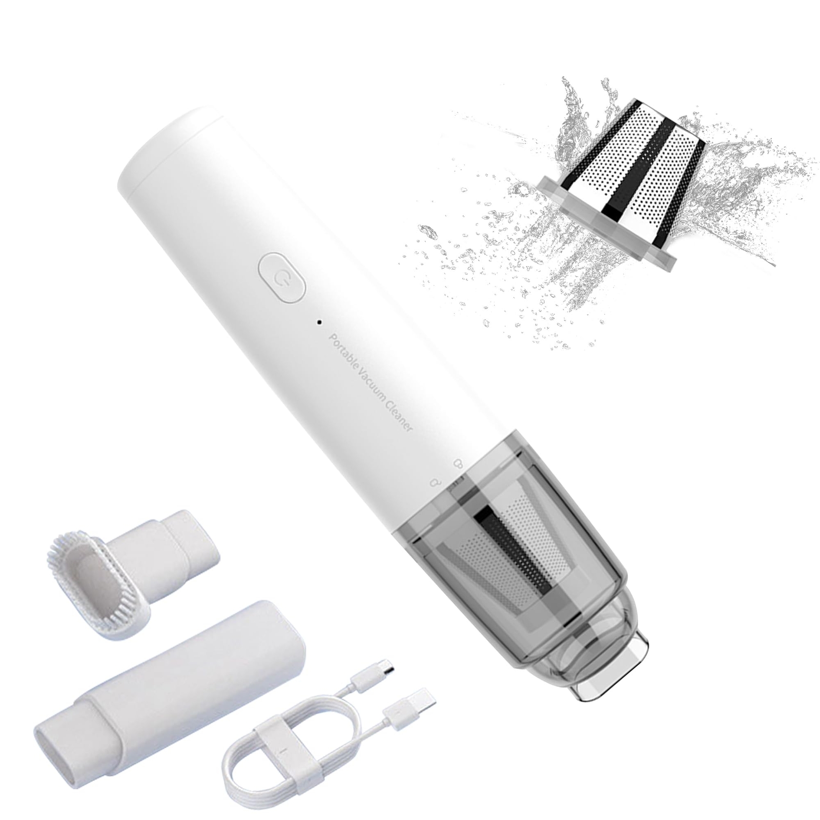 Mini Protable Car Vacuum Cordless,Handheld Vacuum for Quick Cleaning,Hand hel...