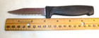 Farberware Three Serrated Stainless Steel Knife Set Black Plastic Handles — photo 2
