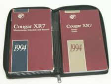 1994 Mercury Cougar Xr7 Factory Original Glovebox Owners Manual Book Portfolio