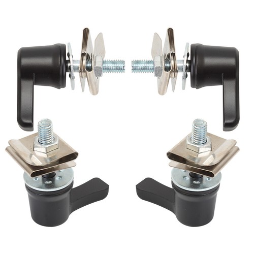 Black Saddlebag Lever Lock Bolts & Nuts Kit Mounting Set for Harley 2001-2023 - Picture 12 of 12