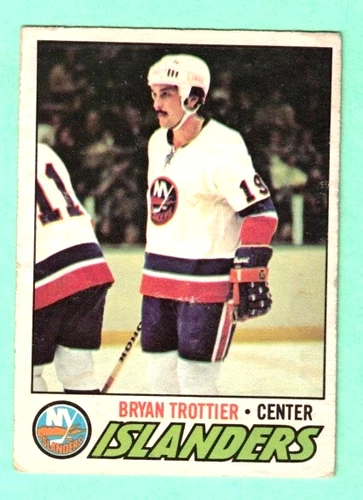 (1) BRYAN TROTTIER 1977-78 O-PEE-CHEE # 105 ISLANDERS 2ND YEAR VG (L6490)