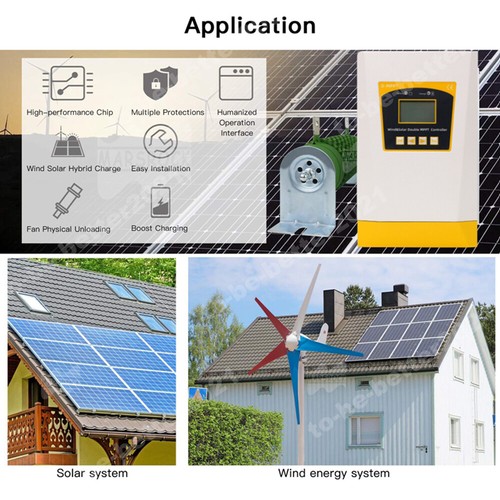 Kit Regolatore Inverter Generatore eolico 3000W 12V 24V 48V Asse Verticale - Foto 16 di 30