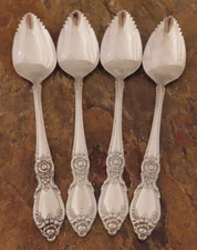 Oneida Plantation Set of 4 Fruit Spoons Community Stainless Flatware Lot A
