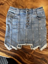 AJE Denim Crawford Mini Skirt Size 12 