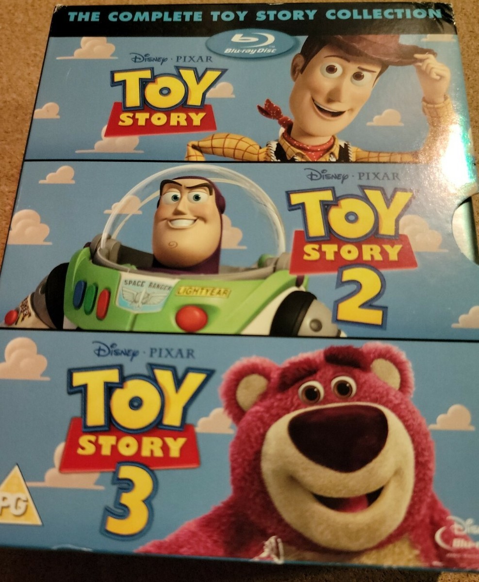 5) Disney Pixar Toy Story Children's DVD Lot: Toy Story 1-3 + Lightyear  (NEW)