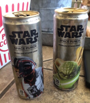 Star Wars Space Punch Collector Cans Set Of 2 Empty 
