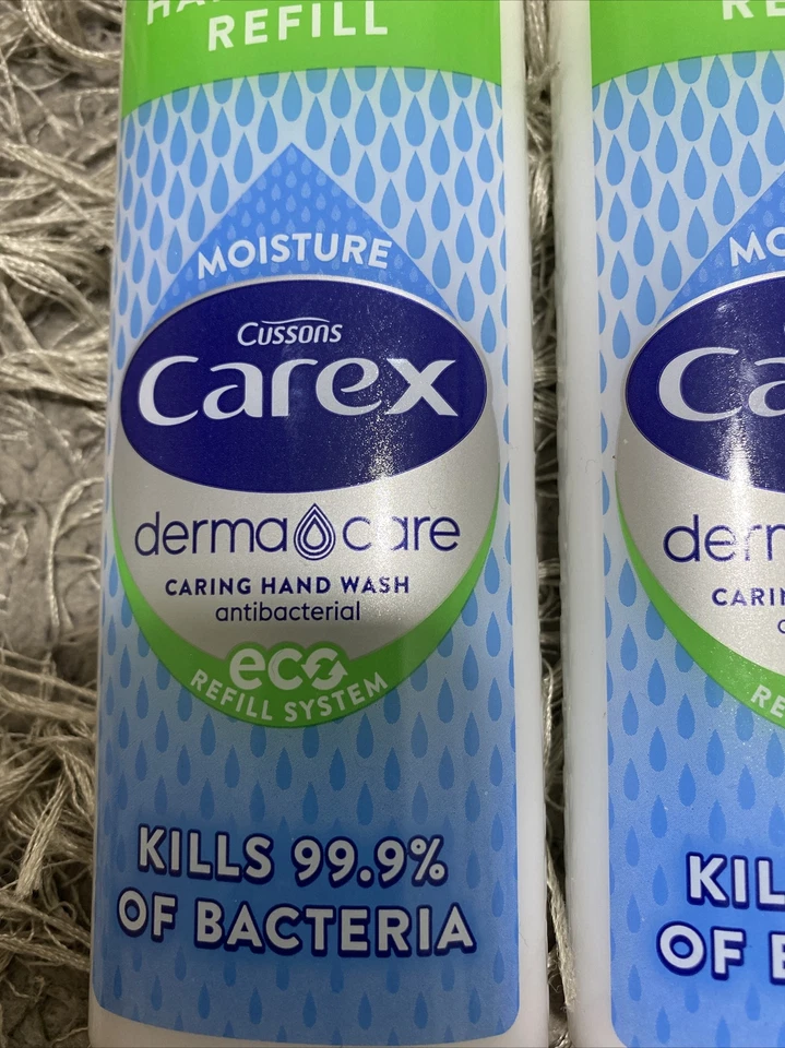 2 X Cussons Carex DermaCare Moisture HandWash Caring. Eco refill 250ml Brand New - Image 2 of 4