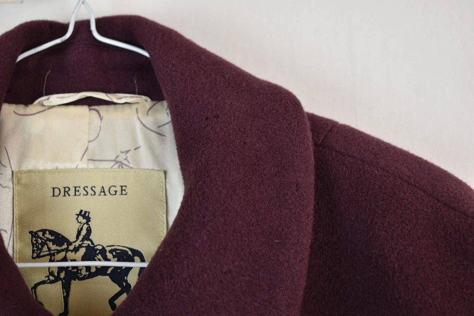 PAUL COSTELLOE Dressage Purple Overcoat size Uk 14 Womens Casual Outdoors - Image 4 of 4