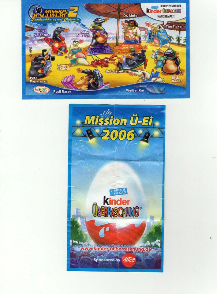 Ferrero * Komplettsatz MISSION MAULWURF 2 + Jetski & Riesenei + 3 Var. + BPZ - Bild 1 von 1