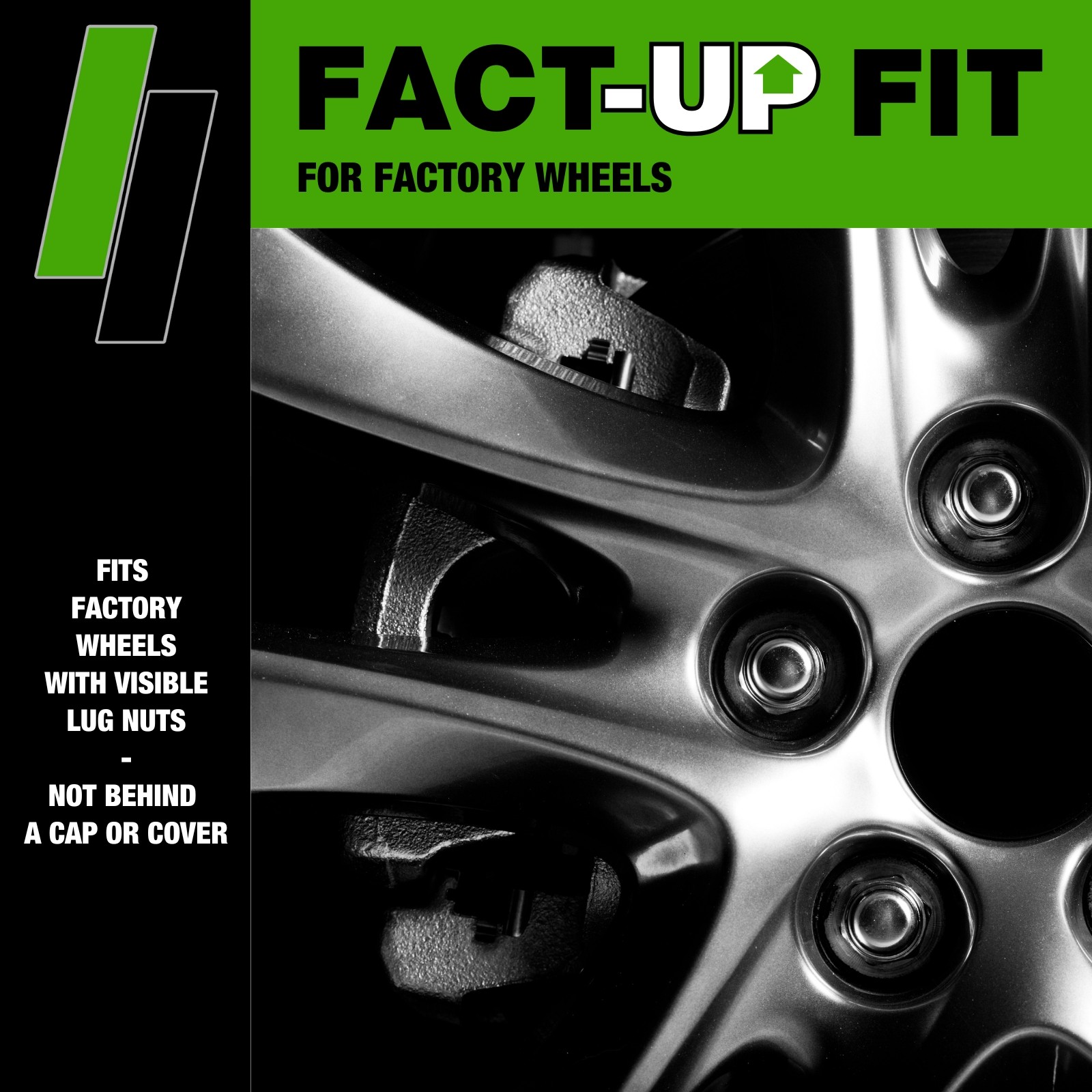 Black Lug Nuts | 2017-2023 Subaru Crosstrek | Factory Wheels