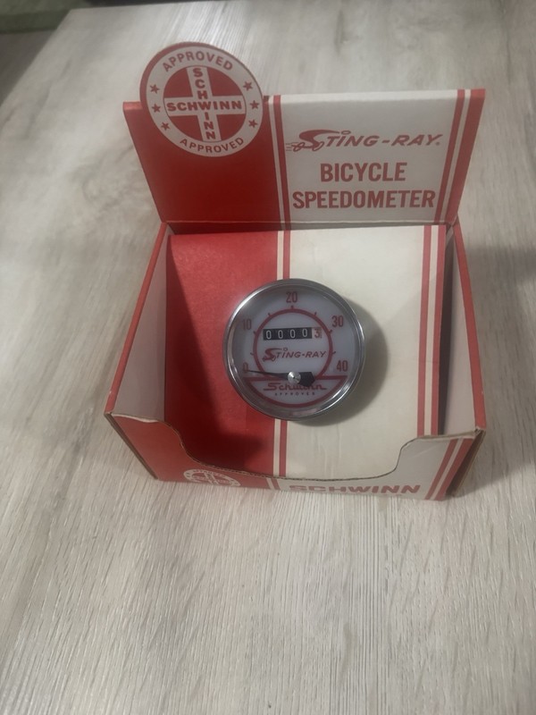 Schwinn Sting ray Fastback Krate Speedometer Vintage Accessory Part