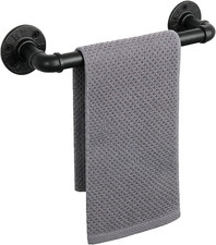 Industrial Pipe Towel Rack Towel Bar, Heavy D...