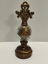 Freestanding Table Decor Center Gold Globe 11" Tall