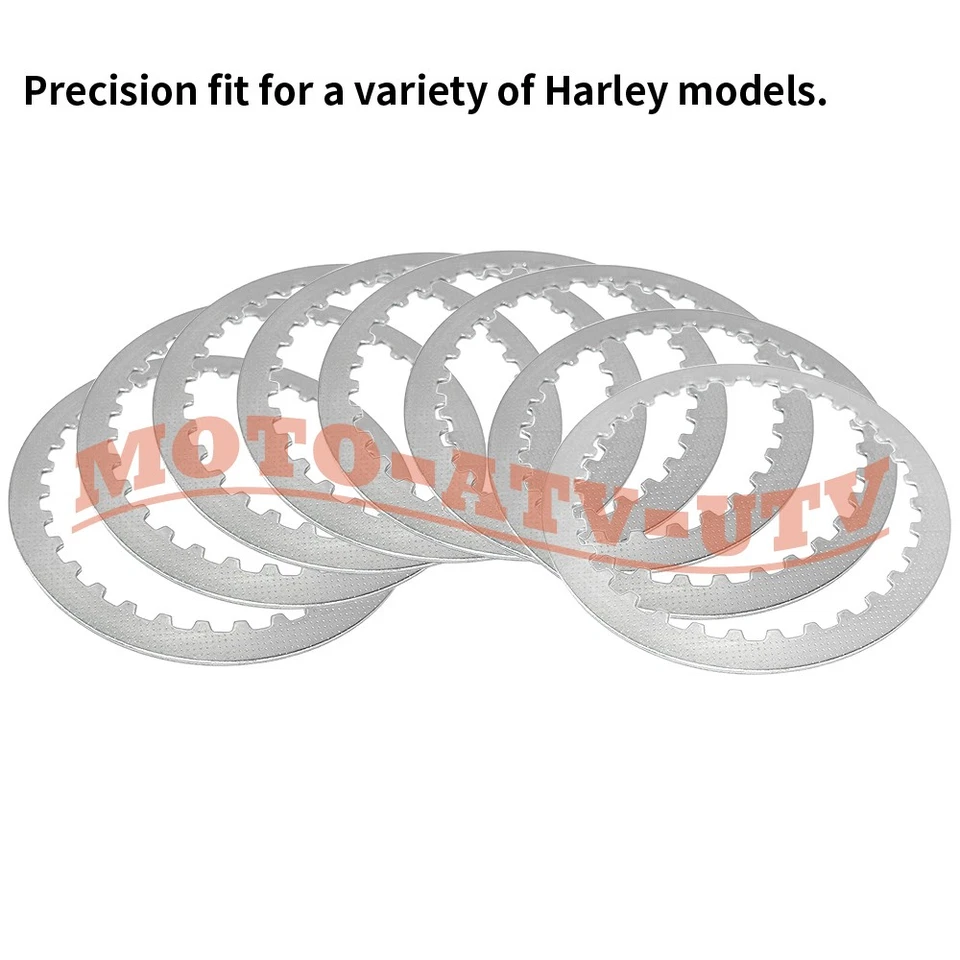 Clutch Friction Steel Plates Kit Set fit for Harley Heritage Softail 1998-2017 Foto 4 de 4