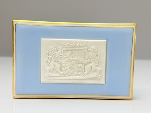 Nymphenburg Porzellan,Briefbeschwerer mit Nymphenburg Wappen