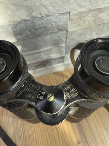 Seltene Alte Fernglas HENSOLDT WETZLAR Jagd Dialyt 6x42 mit Koffer - Bild 9 von 24