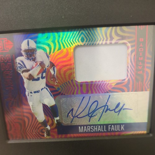 2021 Panini Illusions Marshall Faulk Patch Auto /15 Colts