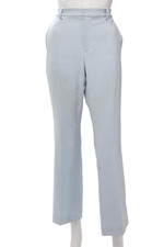 Uniqlo Womens Light Blue Dress Pants Buckle Polyester Rayon Spandex Size 10