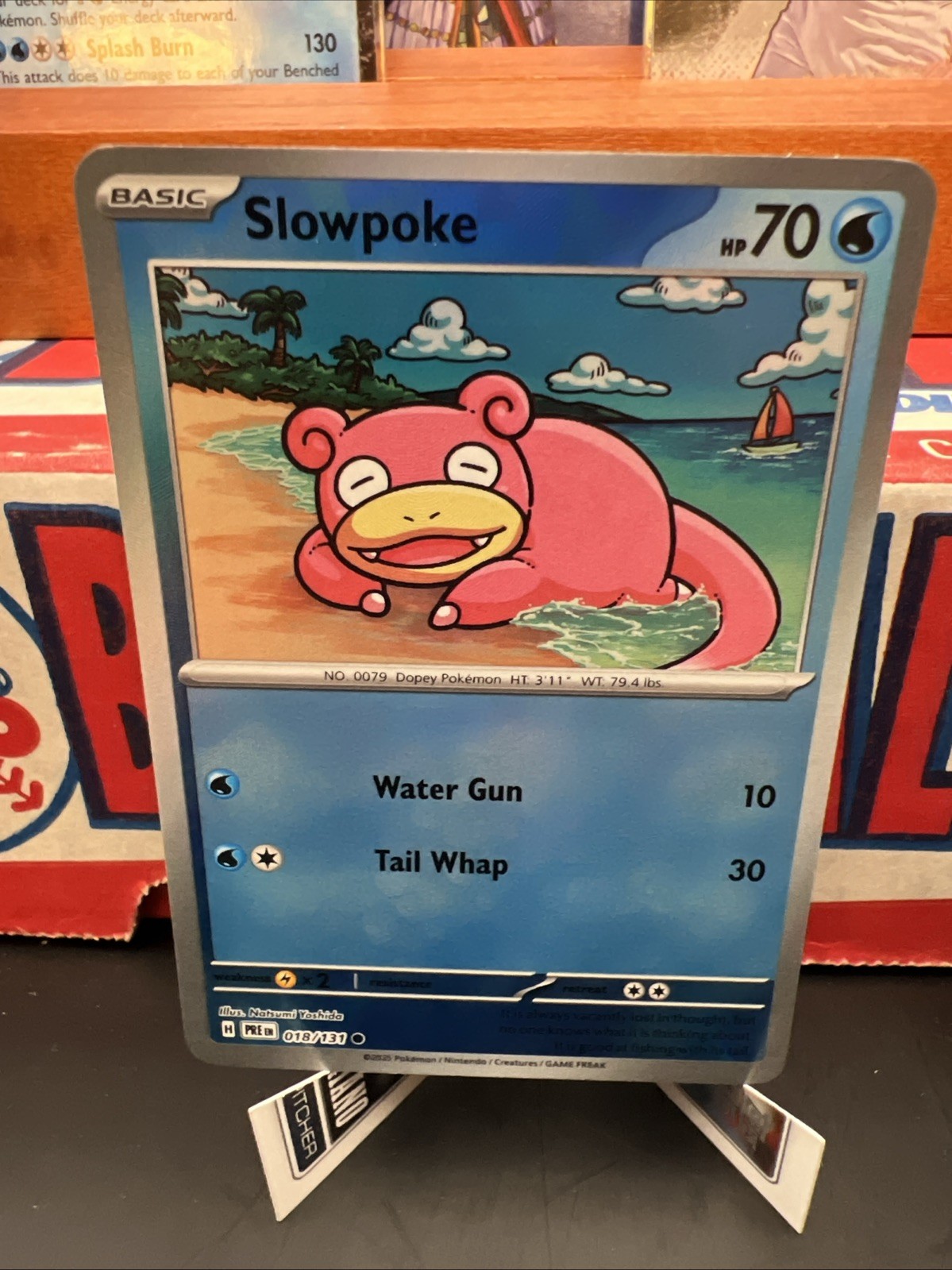 Slowpoke Masterball #18 Pokemon Prismatic Evolutions NM Near Mint English