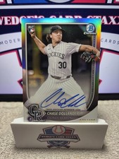2025 Bowman - Chrome Prospect Autographs Chase Dollander #CPA-CD Refractor /499