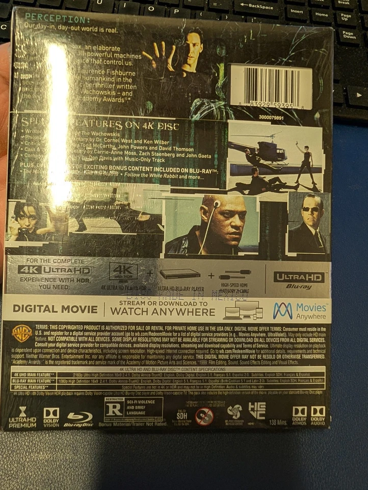 The Matrix Revolutions 4K Ultra HD + Blu-Ray+ OOP Slipcover sealed new - Image 2 of 2
