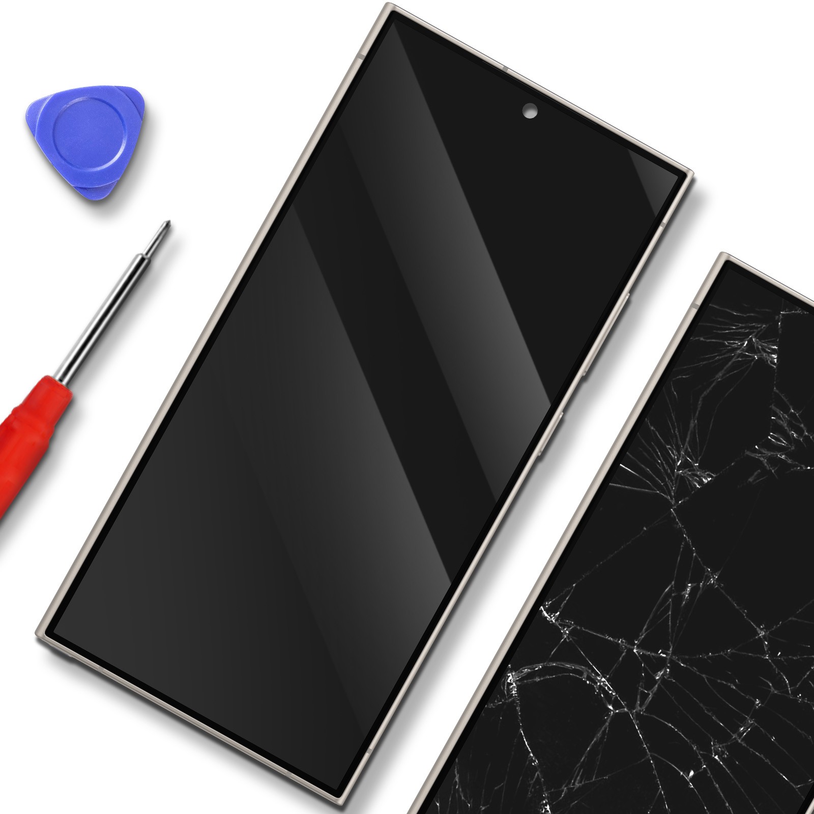 Écran AMOLED pour Galaxy S24 Ultra Violet de qualité constructeur avec coque intégrée - 4