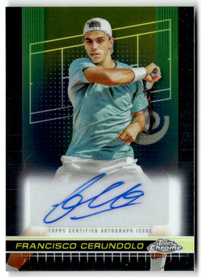 Topps Chrome 2024 Tennis No. TCA-FCO Francisco Cerundolo Auto